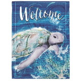 Dicksons M070078 Flag Welcome Deep Blue Turtle 30X44