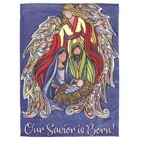 Dicksons M070115 Flag Holy Family With Angel 30X44