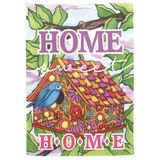 Dicksons M070187 Flag Birdhouse Home Sweet Home 30X44