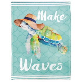 Dicksons M080062 Flag Make Waves Sea Turtle 13X18