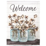 Dicksons M080066 Flag Welcome Cotton Jars Polyester 13X18