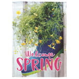 Dicksons M080069 Flag Welcome Spring Polyester 13X18