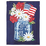 Dicksons M080072 Flag Land Of The Free Polyester 13X18