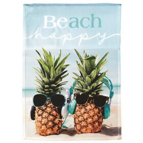 Dicksons M080076 Flag Beach Happy Pineapples 13X18