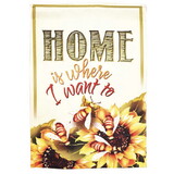 Dicksons M080103 Flag Home Is Where I Want 13X18