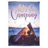 Dicksons M080104 Flag Lets Go Camping Polyester 13X18