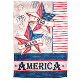 Dicksons M080110 Flag God Bless America Stars 13X18