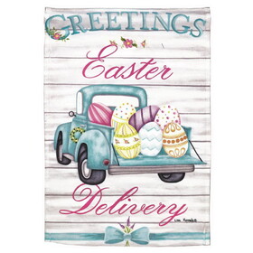 Dicksons M080112 Flag Easter Delivery Truck 13X18