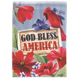 Dicksons M080145 Flag God Bless America Redbird 13X18