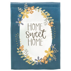 Dicksons M080148 Flag Home Sweet Home Floral 13X18