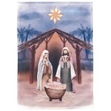 Dicksons M080164 Flag Holy Family In Creche 13X18