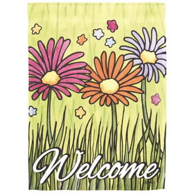 Dicksons M080189 Flag Welcome Daisies 13X18