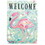 Dicksons M080220 Flag Welcome Flamingo Polyester 13X18
