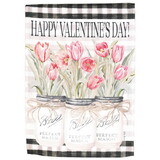 Dicksons M080244 Flag Happy Valentines Day Jars 13X18