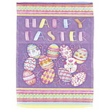 Dicksons M080245 Flag Happy Easter Eggs Poly 13X18