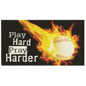 Dicksons MAG-1010 Magnet Baseball Play Hard Pray 5X2.75