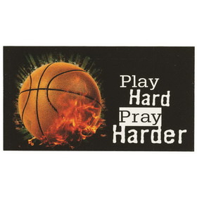 Dicksons MAG-1011 Magnet Basketball Play Hard Pray 5X2.75