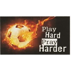 Dicksons MAG-1013 Magnet Soccer Play Hard Pray 5X2.75