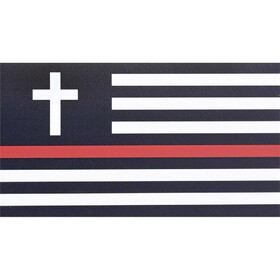 Dicksons MAG-1034 Magnet Firefighter Flag With Cross