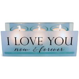 Dicksons MCHPRT02BL Tealight I Love You Now & Forever Blue