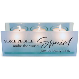 Dicksons MCHPRT06BL Tealight Some People Make The World Blue