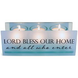 Dicksons MCHPRT09SBL Tealight Lord Bless Our Home Blue