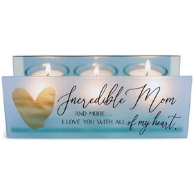 Dicksons MCHPRT27BL Tealight Incredible Mom I Love You Blue