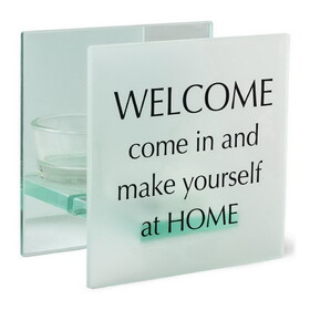 Dicksons MCHQ59 Tealight Holder Welcome Come In & Make