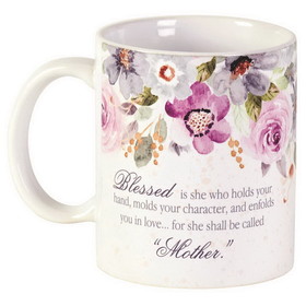 Dicksons MUG-1155 Mother Blessed Is She Ceramic Mug 11 Oz