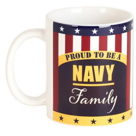 Dicksons MUG-1178 Mug Ceramic Proud Navy Family 11Oz