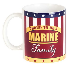 Dicksons MUG-1180 Mug Ceramic Proud Marine Family 11Oz