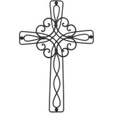 Dicksons MWC-318 Floral Metal Wall Cross