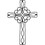 Dicksons MWC-318 Floral Metal Wall Cross