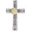 Dicksons MWC-384 Metal Wall Cross With Resin Flower 18.5"