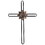 Dicksons MWC-408 Wall Cross With Flower Metal 17H