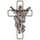 Dicksons MWC-414 Wall Cross Jesus Brown Metal 15.75H