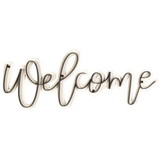 Dicksons MWWP-2 Wall Sign Welcome Metal/Mdf 22In Wide