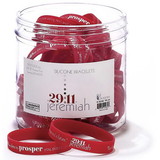 Dicksons N-925B Jeremiah 29:11 Silicone Bracelets Tub