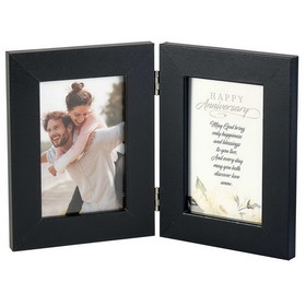 Dicksons PF3015BL-46-40 Happy Anniversary Double Photo Frame
