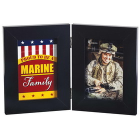 Dicksons PF3015BL-46-50 Double Photo Frame Proud Marine Family