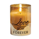 Dicksons PGC-04-04GD Led Candle Love You Forever 4In