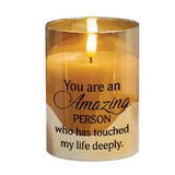 Dicksons PGC-04-08GD Led Candle You Are An Amazing Person 4In