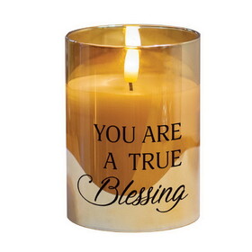 Dicksons PGC-04-12SGD Led Candle You Are A True Blessing 4In