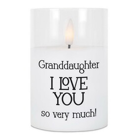 Dicksons PGC-04-20WH Led Candle Granddaughter, I Love You 4In