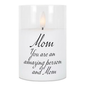Dicksons PGC-04-27WH Led Candle Mom, You Are An Amazing 4In