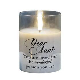 Dicksons PGC-04-29GY Led Candle Dear Aunt, You Are Loved 4In