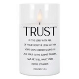 Dicksons PGC-05-17SWH Led Candle Trust The Lord Prov 3:5-6 5In