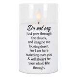 Dicksons PGC-05-18SWH Led Candle Do Not Cry Just 5In White