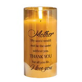 Dicksons PGC-06-12GD Led Candle Mother The World Would 6In