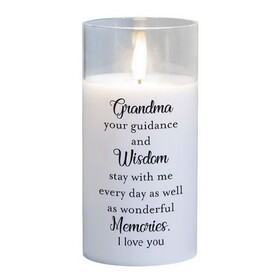 Dicksons PGC-06-22WH Led Candle Grandma Your Guidance 6In